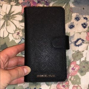 Michael Kors Black Folio iPhone X Case